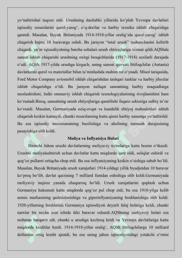 II-Jahon urushiga qadar Angilyaning iqtisodiy rivojlanishi 25 6