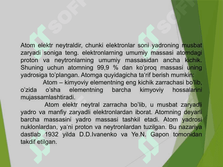 Atomning modellari. Rezerford tajribasi 3