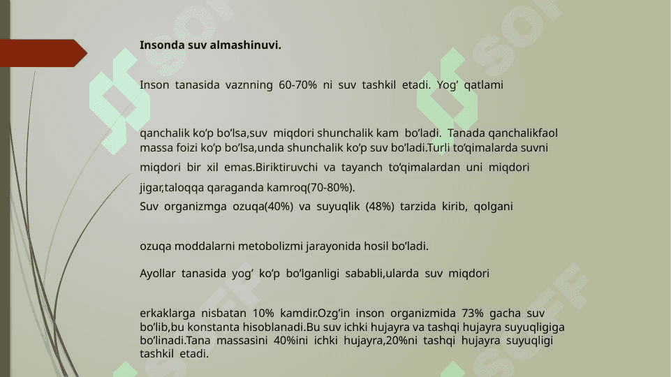 Suv almashinuvi 3
