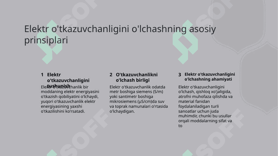 Elektrolit eritmalarining elektr o'tkazuvchanligini o'lchash qurilmasini o'rganish. 4