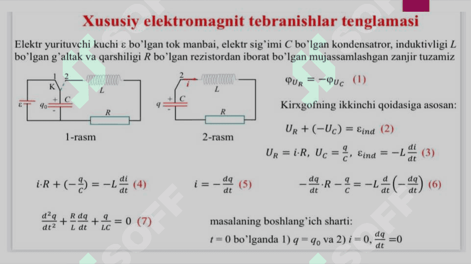 Erkin elektromagnit tebranishlar 4