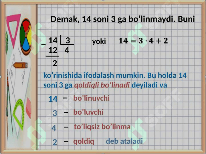 QOLDIQLI BO’LISH 3