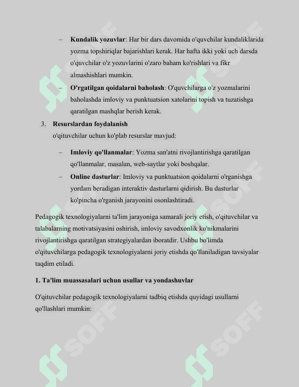 Boshlang'ich ta'limda imloviy savodxonlik bo'yicha turli didaktik o 'yinlardan foydalanish 4