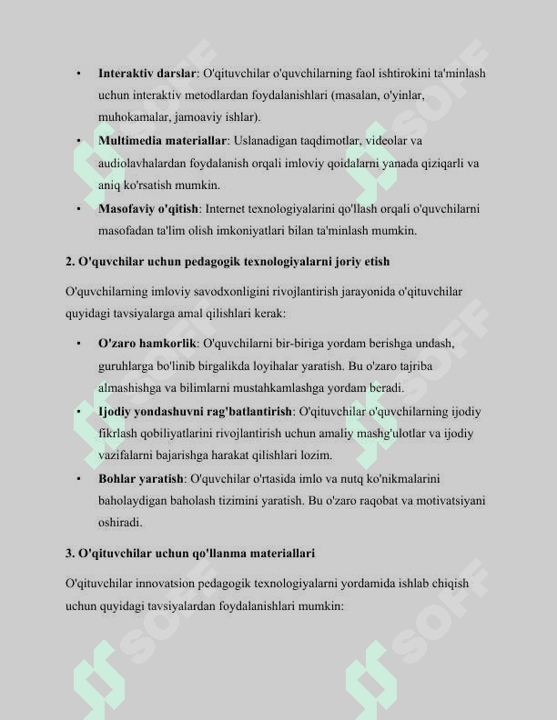 Boshlang'ich ta'limda imloviy savodxonlik bo'yicha turli didaktik o 'yinlardan foydalanish 5