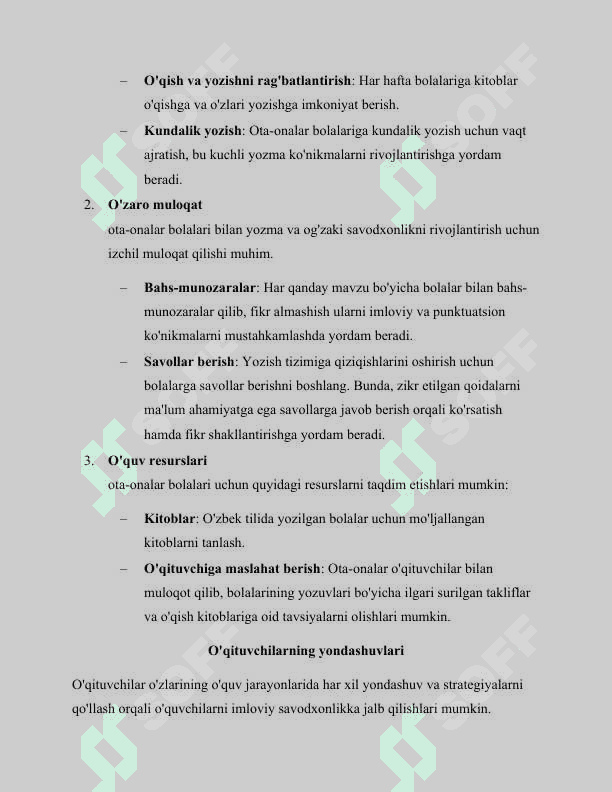 Boshlang'ich ta'limda imloviy savodxonlik bo'yicha turli didaktik o 'yinlardan foydalanish 7