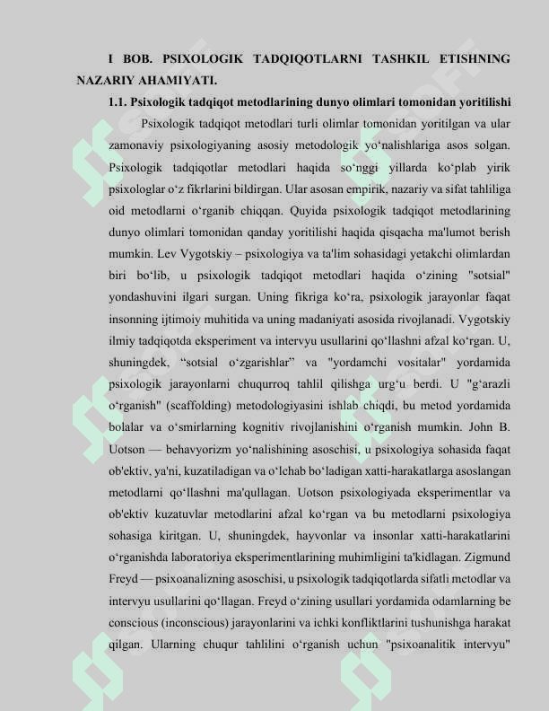Intervyu turlari. Tadqiqotning sifat metodlari 5