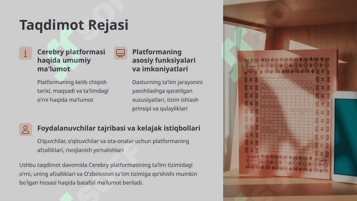 Cerebry Platformasi Raqamli Ta'lim Kelajagi 2