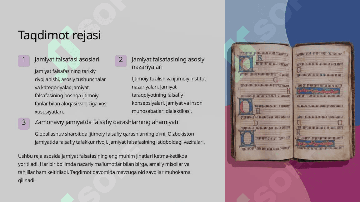 Jamiyat falsafasi 2