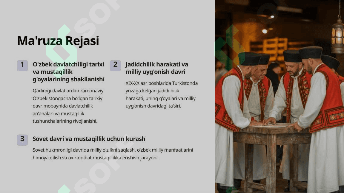 O'zbekistonda Mustaqillik G'oyalarining Tarixiy Asoslari 2