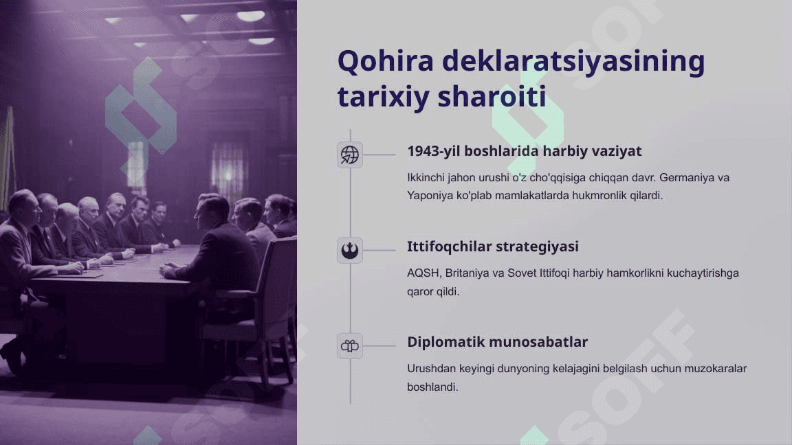Qohira deklaratsiyasi tarixi va mazmuni 3