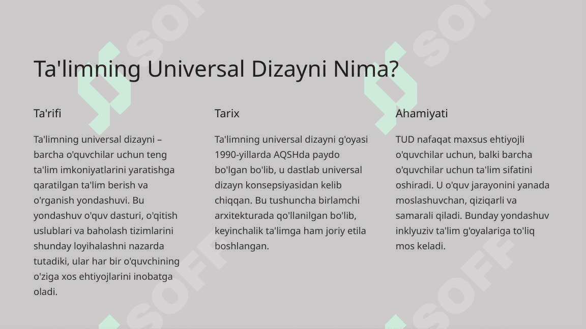 Ta'limning Universal Dizayni 3