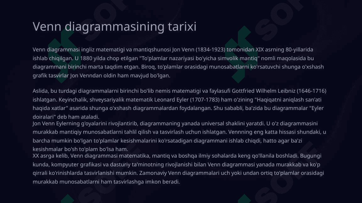 Venn diagrammasi Tushunchalar orasidagi o'zaro bog'liqliklar tasviri 4