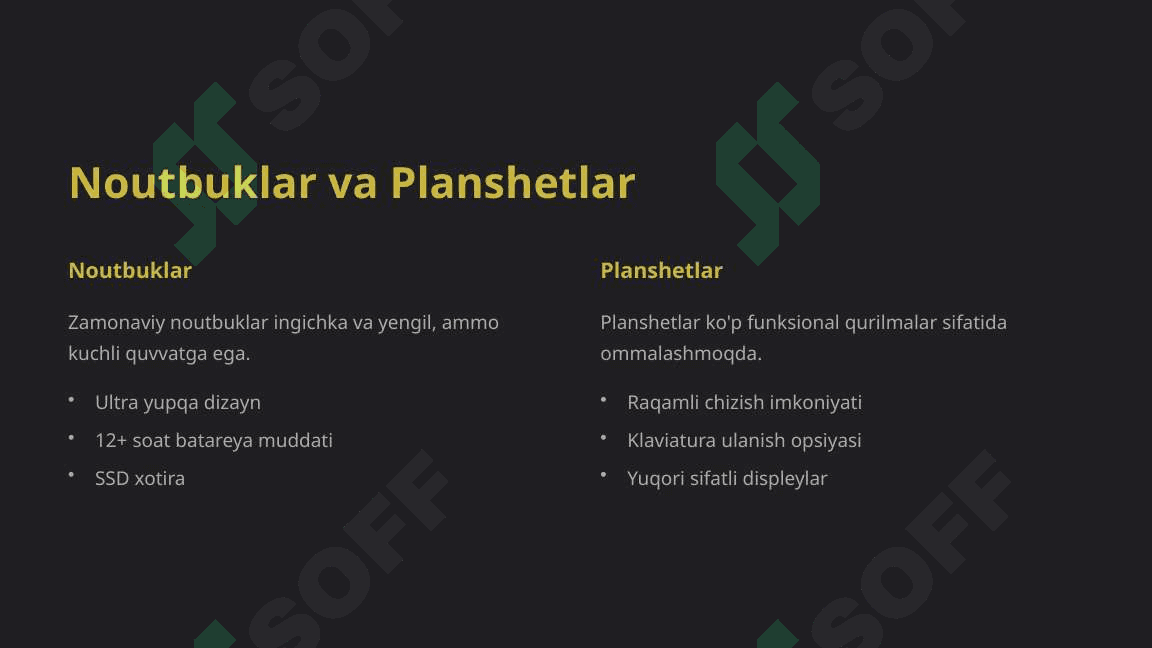 Zamonaviy Texnik Qurilmalar 5