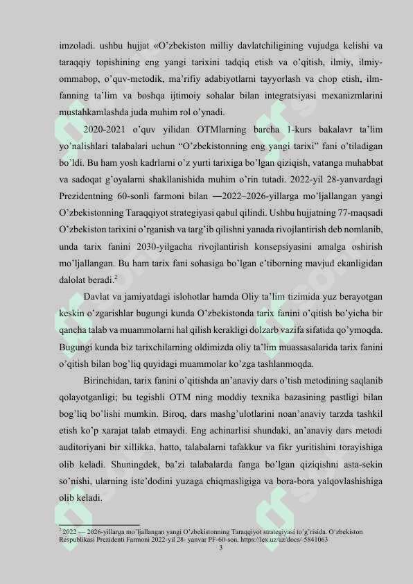 O’zbekiston tarixini o’rganishning dolzarb masalalari 3