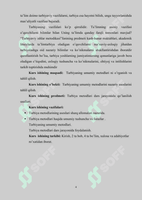 Tarbiyaning umumiy metodlari va ularni tanlash 4