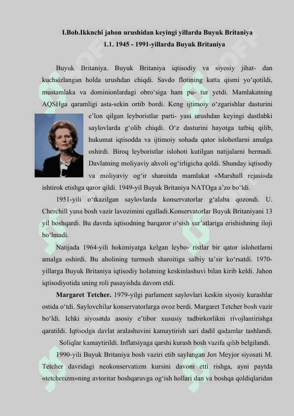 1945-1991-yillarda Buyuk Britaniya 4