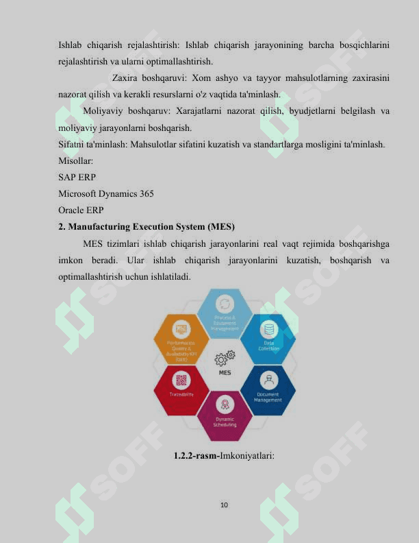 Korxonada ishlab chiqarish jarayonini boshqarish uchun axborot tizimini loyihalash. 8