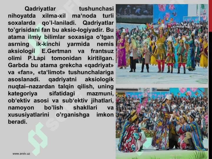 QADIMGI SHARQ XALQLARI MA'NAVIY QADRIYATLARINING UMUMINSONIY AHAMIYATI 2