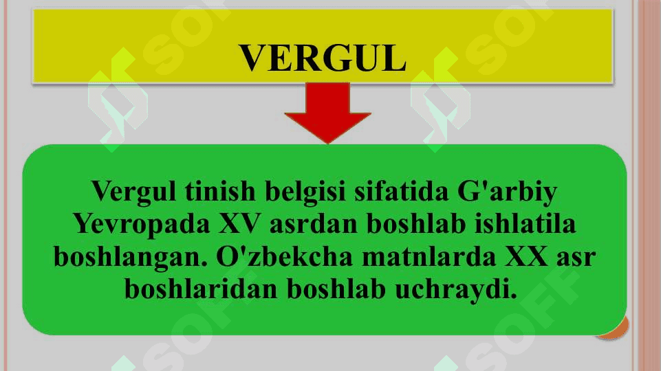 Tinish belgilari  va ularning qo`llanishi 7