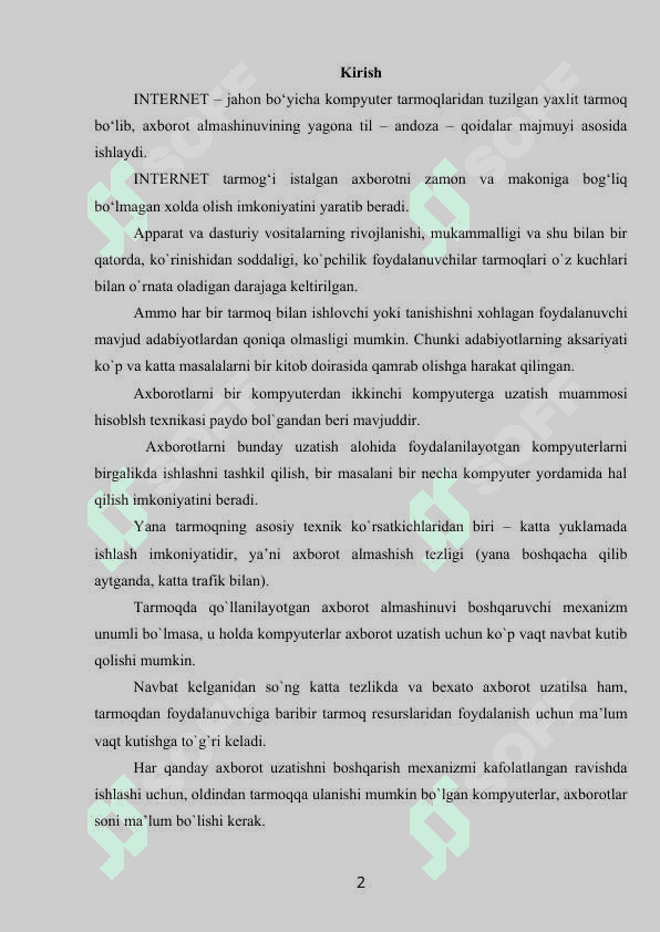 Internet va uning imkoniyatlari 2