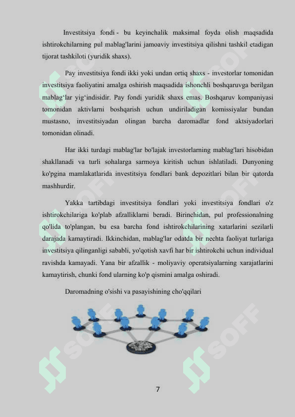 Investitsion fondlarning moliya bozoridagi operatsiyalari 7