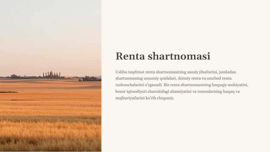 Renta shartnomasi
