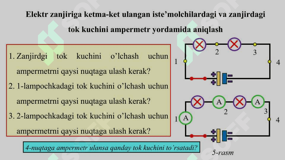 8-sinf fizika .Iste’molchilarni ketma-ket ulash 7
