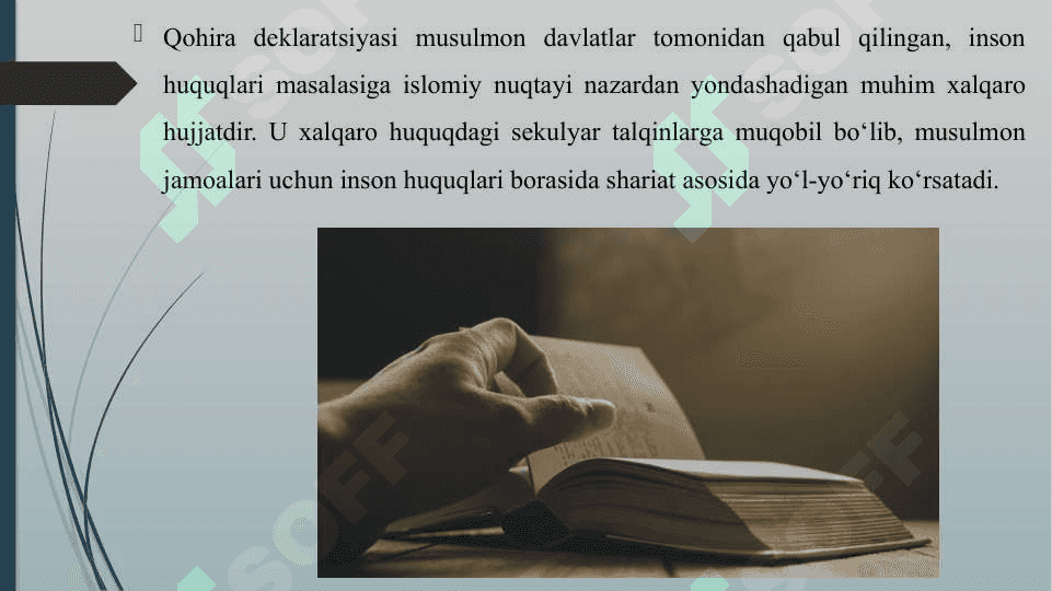 QOHIRA DEKLARATSIYASI TARIXI VA MAZMUNI 7