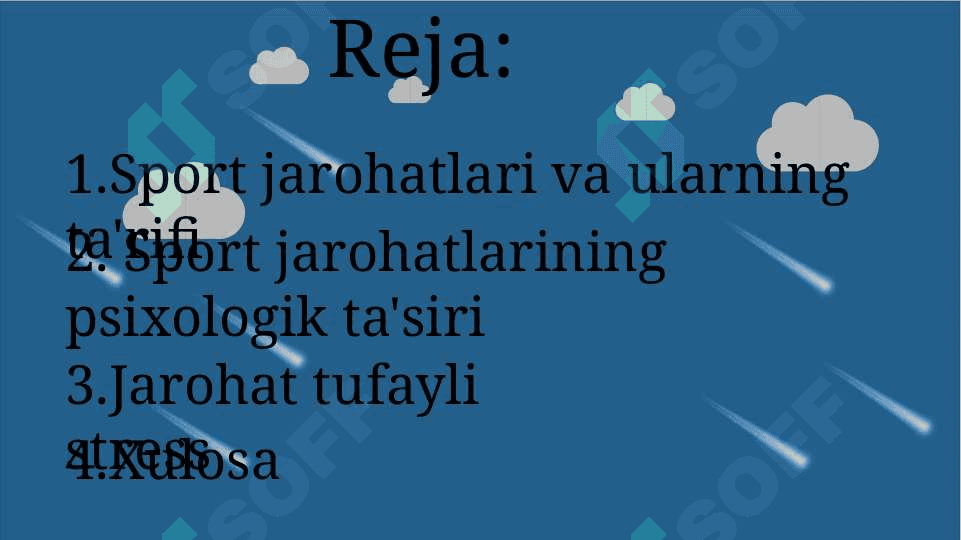 Sport jarohatlarining shaxs xulq-atvoriga ta'siri. 2