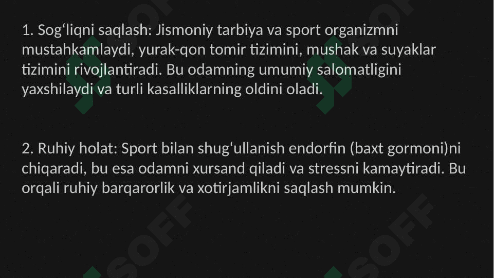 Jismoniy tarbiya va sportning shaxs hayotidegi o'rni 3
