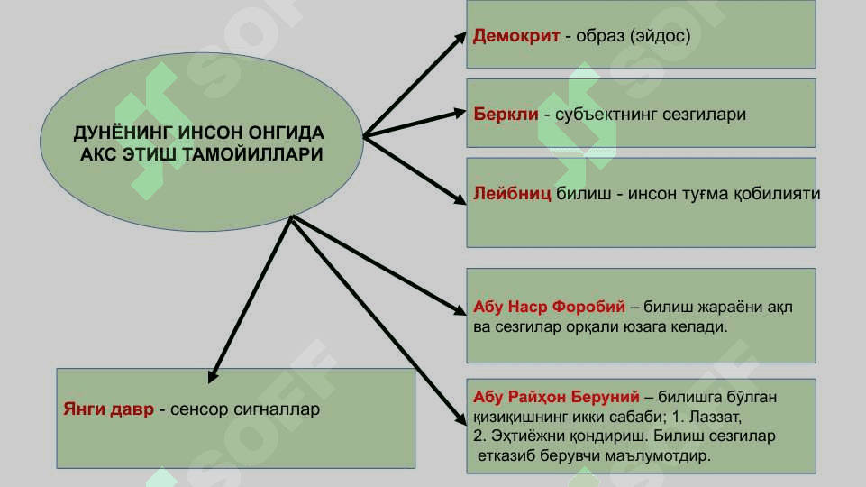БИЛИШ НАЗАРИЯСИ  АСОСИЙ МУАММОЛАРИ ВА ЙЎНАЛИШЛАРИ. 5