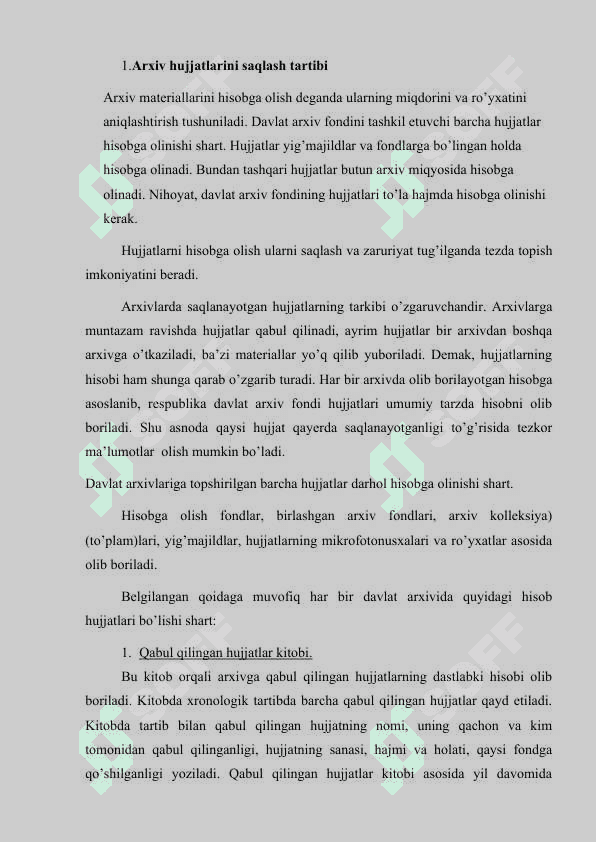 Arxiv hujjatlarini saqlash tartibi 3