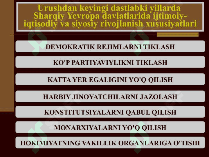 ARAB MAMLAKATLARI XX ASR IKKINCHI YARMIDA 6