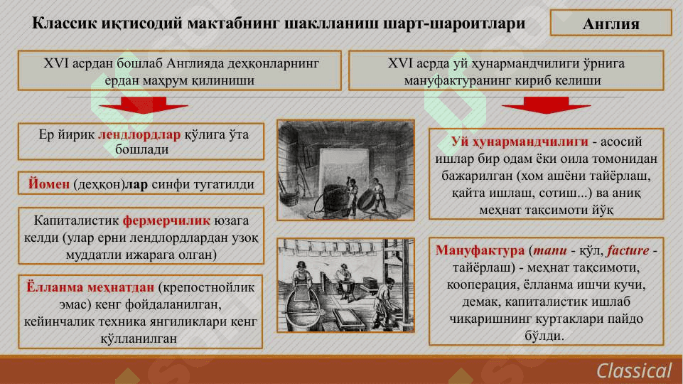 Ilk klassik iqtisodiy maktab 4