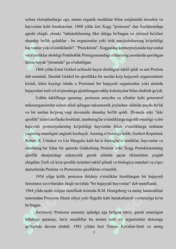 Bir hujayralilar - protozoa kenja dunyosi 7