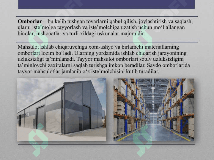 logistikada ombor turlari 4
