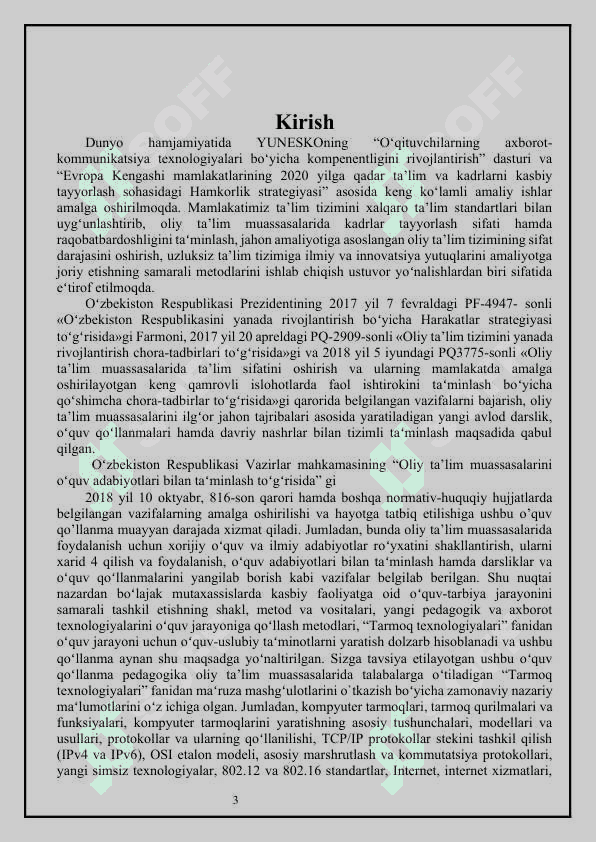 KORXONANING KOMPYUTER TARMOQLARINI LOYIHALASH 3