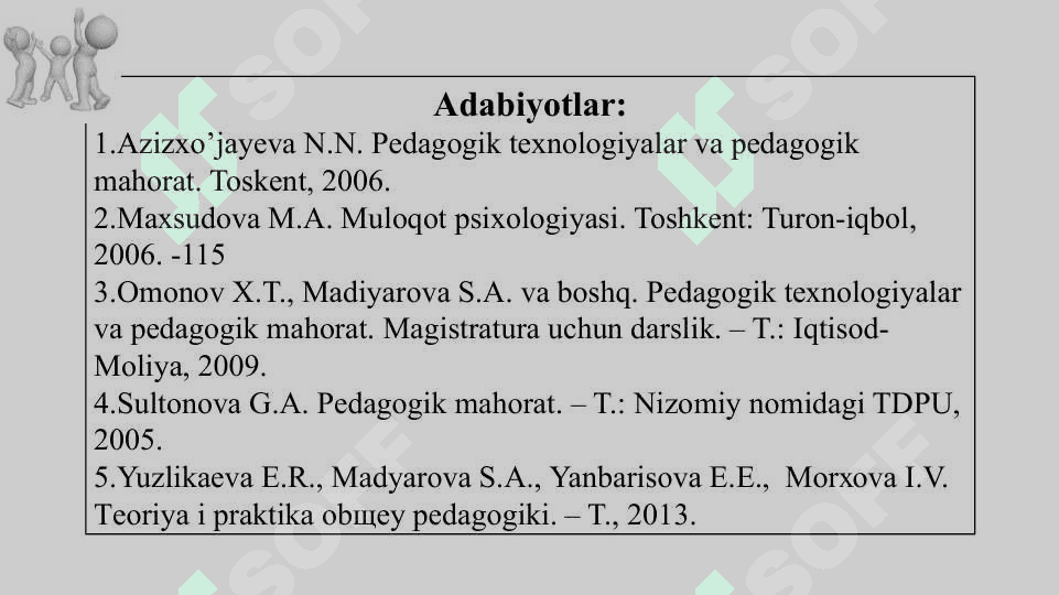 O’qituvchi faoliyatida muloqot madaniyati va psixologiyasi. 3