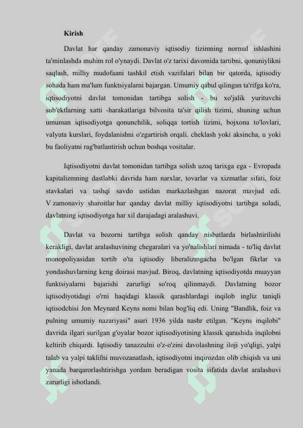 Iqtisodiyotni davlat tomonidan  tartibga solishning  mohiyati, shakllari va  usullari 3