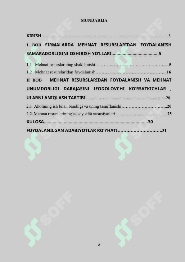 Firmalarda mehnat resurslaridan foydalanish samaradorligini oshirish yo’llari 2