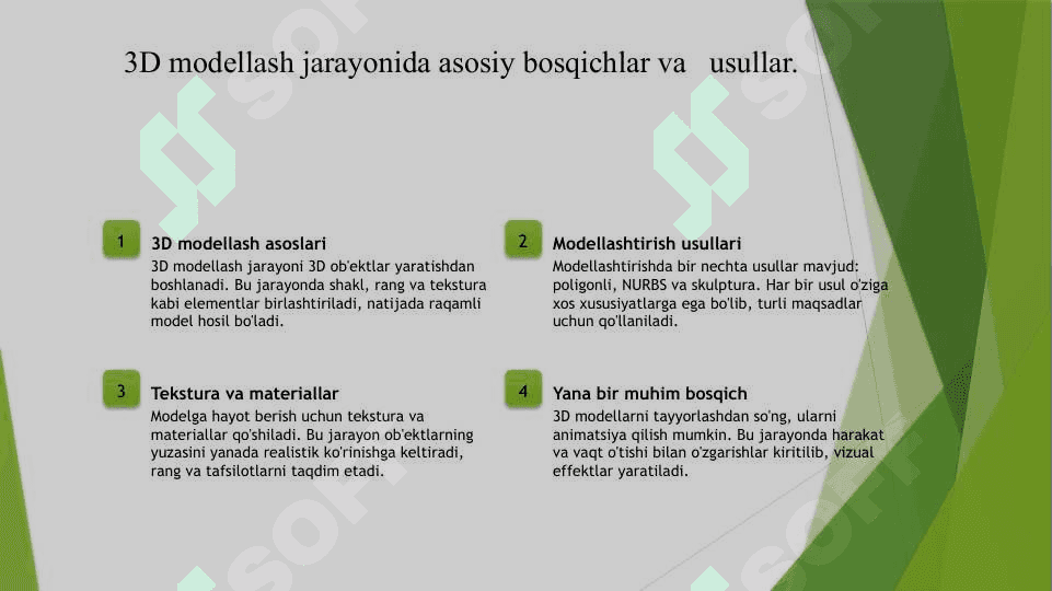 3D modellash  va animatsiya... 2