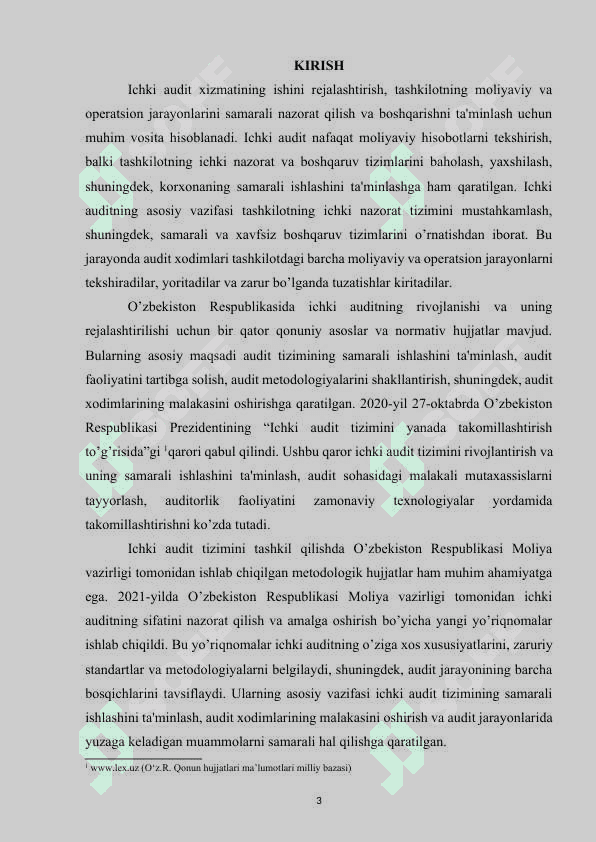 ICHKI AUDIT XIZMATINING ISHINI REJALASHTIRISH 3