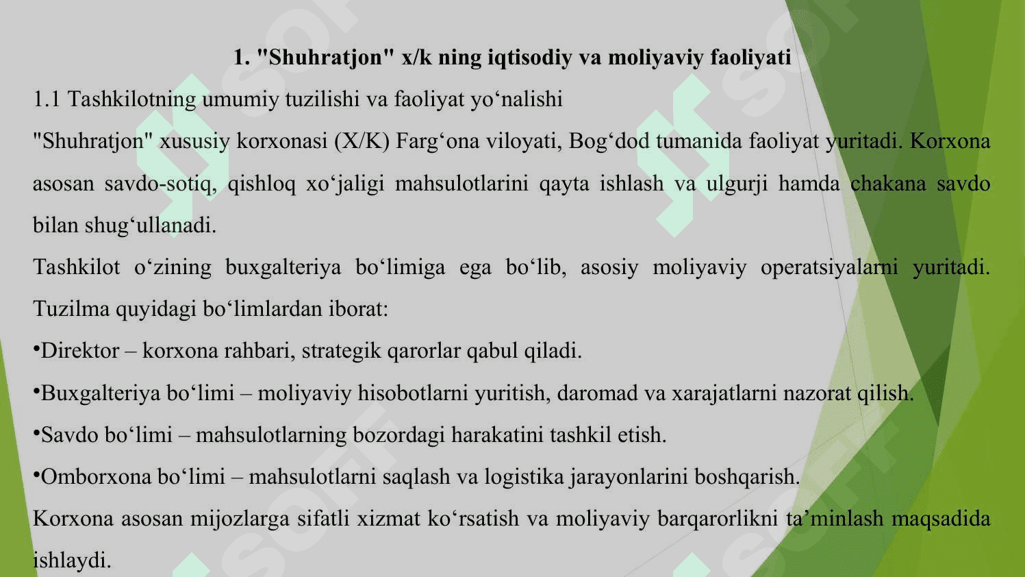 SHUHRATJON xususiy korxonasi 4