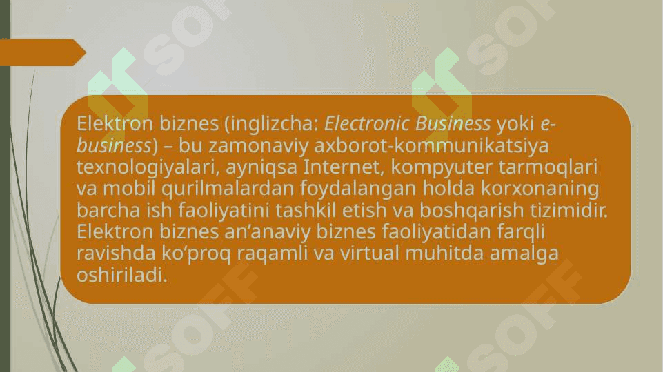 Korxona faoliyatida elektrot biznesdan foydalanish 3
