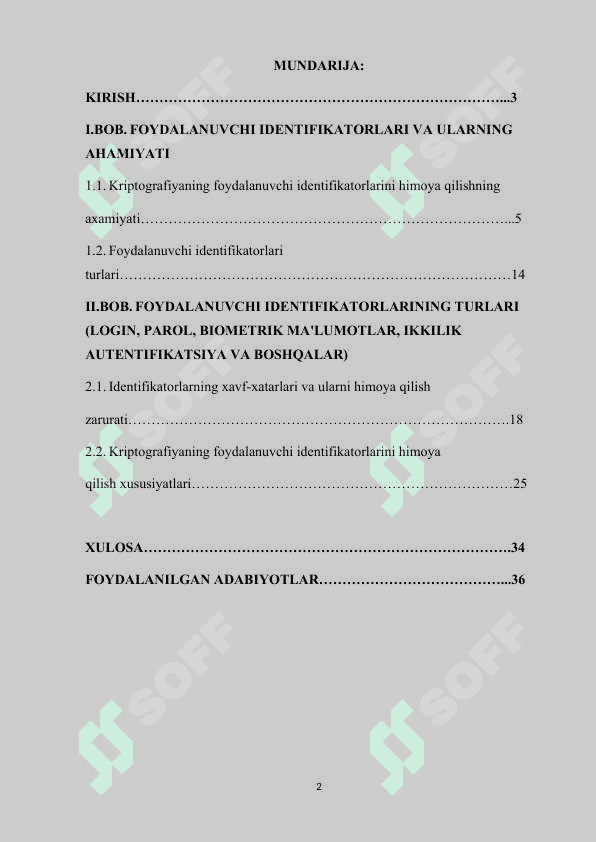 FOYDALANUVCHI IDENTIFIKATORLARINI KRIPTOGRAFIK HIMOYA QILISH TEXNOLOGIYALARI 2