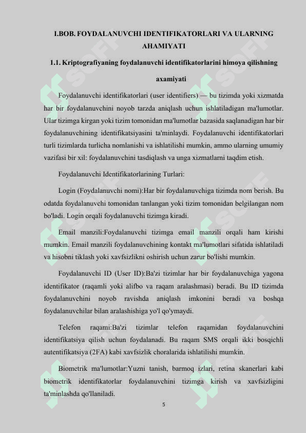 FOYDALANUVCHI IDENTIFIKATORLARINI KRIPTOGRAFIK HIMOYA QILISH TEXNOLOGIYALARI 5