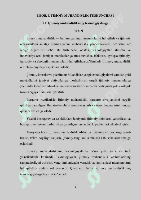 IJTIMOIY MUHANDISLIK USULLARI VA ULARNING OLDINI OLISH YO'LLARI 5