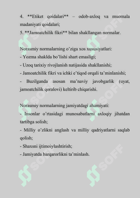 RASMIY VA NORASMIY NORMALARNI MUVOFIQLASHTIRISHNING ZARURATI 6