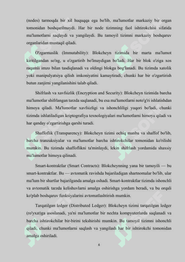 BLOKCHEYN TEXNOLOGIYASINING XAVFSIZLIK JIHATLARI VA MA'LUMOTLAR HIMOYASI 6