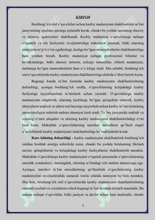 Boshlangich sinf o'quvchilarining kasbiy madaniyati 3